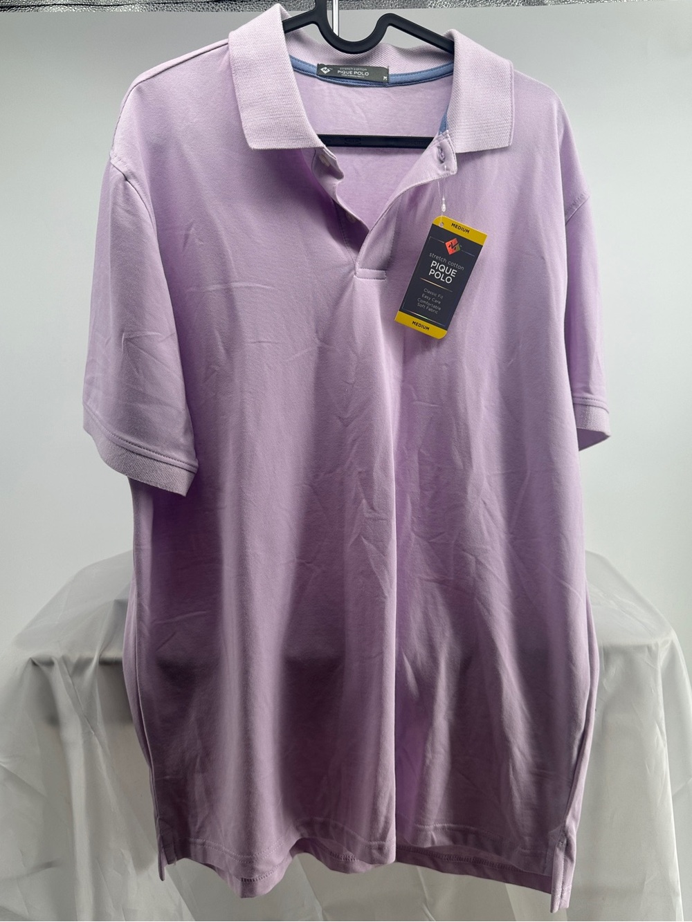 Member’s Mark lilac pique polo shirt